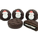 フィラデルフィア キャンディーズ ダークチョコレートで覆われたオレオ クッキー、クリスマス サンタ クロースの装飾 8 オンス Philadelphia Candies Dark Chocolate Covered OREO Cookies, Decorated Christmas Santa Claus 8 Ounce