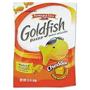 Pepperidge Farm 13539 Goldfish Crackers, Cheddar, Single-Serve Snack, 1.5oz Bag, 72/Carton(4)