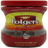 Folgers Classic Roast INSTANT COFFEE CRYSTALS 8oz (4 Pack)
