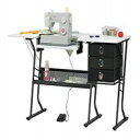 Sew Ready Eclipse Hobby Sewing Center Sewing Craft Table Sturdy Computer Desk wi...