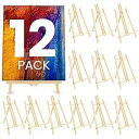 Juvale 12 Pack 13.8-inch Table Top Easels for ting and Canvas - Wooden Holder St...