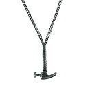 Forziani MARTELLO ハンマー ペンダント ネックレス メンズ - 米国製 - 特殊なアンティーク仕上げの高品質ステンレススチール - ギフトボッ...