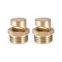 uxcell フラッドジェットチップ - 1/2BSPT 真鍮 170度広角フラットファンノズル - 2個 uxcell Floodjet Tip - 1/2BSPT Brass 170 Degree Wide Angle Flat Fan Nozzle - 2 Pcs(3)
