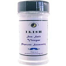 June Moon Spice Company Premium Irish Sea Salt & Vinegar Popcorn Seasoning Large Shaker Calorie Free Fat Free Saturated Fat Free Cholesterol Free Low Sugar Crafted in Small Batches Gourmet Irish Sea Salt & Vinegar Po