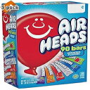 Airheads Candy Bars, Variety Halloween Bulk Box, Chewy Full Size Fruit Taffy, Back to School for Kids, Non Melting, Party 90 Count (Pack May Vary) - Pack 3