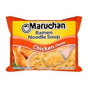 マルちゃん、ラーメンスープ、チキン味、3オンス Maruchan, Ramen Noodle Soup, Chicken Flavor, 3 oz
