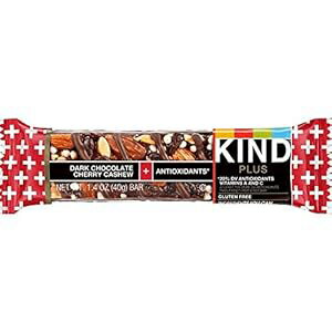 Kind Plus ダークチョコレート チェリー カシュー アンド 抗酸化物質バー、1.4 オンス Kind Plus Dark Chocolate Cherry Cashew and Bar, 1.4 oz