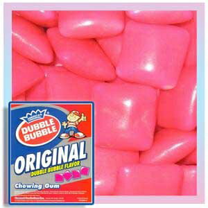 ダブル バブル ピンク チクレット 2LBS Concord Global Trading Dubble Bubble Pink Chiclets, 2LBS