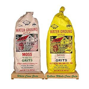 楽天Glomarketモスウォーターグラウンド白と黄色のホールコーングリッツ各袋は2ポンドです Julia's Pantry Moss Water Ground White and Yellow Whole Corn Grits each Bag is 2 Lbs