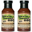Stevia Sweet BBQ Sauce Low Sugar (1g), Low Carb, Low Sodium, Gluten & Fat Free Paleo & Keto Diet Friendly Barbecue Sauce Zero Artificial Sweeteners (2 x 15 oz)