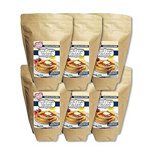 XO Baking Co. Gluten Free Gourmet Pancake & Waffle Mix; Non-GMO; Kosher; Rice Free; Peanut Free; Soy Free; Dairy Free; No Preservatives; No Artificial Flavors or Colors, 3.5 lbs (Pack of 6)