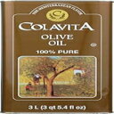 Colavita オリーブオイル缶、101.4液量オンス Colavita Olive Oil Tin, 101.4 Fluid Ounce