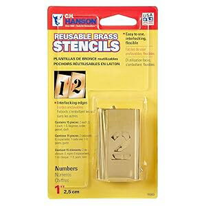 CH Hanson Numeral Stencil Set