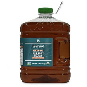 BLUEGREEN BLUE GREEN ORGANICS, Agave syrup, Agave gallon, Agave, Glute...