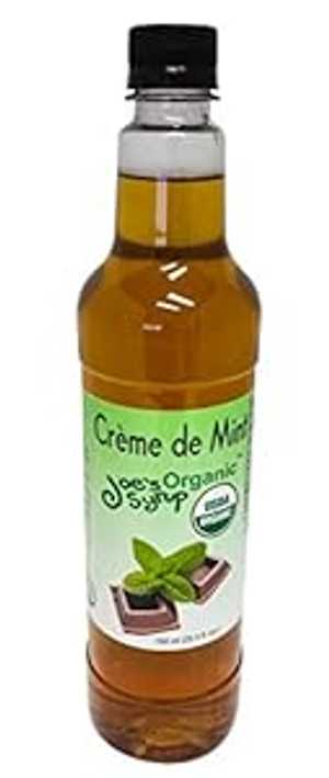 Joe's Syrup Joe s Syrup Organic Flavored Syrup, Organic Cr me de Mint, 750 ml