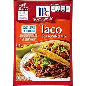 McCormick, Seasoning Mix 30% Less Sodium Taco, 1 Ounce
