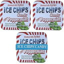 ICE CHIPS Xylitol Candy Tins 5.28 oz total (Peppermint, 3 Pack) - Includes BAND as shown