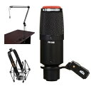 Heil Sound PR 30B Dynamic Cardioid Studio Microphone (Matte Black) with Two-Sect...