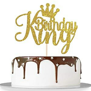 ゴールドグリッターキング 誕生日ケーキトッパー/ベビーシャワー/ボーイプリンス 1歳 2歳 3歳 10歳 13歳 18歳 21歳 30歳 40歳 50歳の誕生日ケーキトッパー/性別お披露目パーティーデコレーション MonMon & Craft Gold Glitter King Birthday Cake Toppe ゴールドグリッターキング 誕生日ケーキトッパー/ベビーシャワー/ボーイプリンス 1歳 2歳 3歳 10歳 13歳 18歳 21歳 30歳 40歳 50歳の誕生日ケーキトッパー/性別お披露目パーティーデコレーション MonMon & Craft Gold Glitter King Birthday Cake Toppe