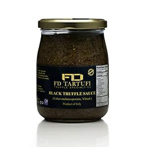 FD TARTUFI 黒トリュフソース 500g (17.63oz)、(塊茎メラノスポルム) グルメソース コーシャ 非遺伝子組み換え イタリア製 キノコ トリュフ こだわりの食材 FD TARTUFI - TRUFFLE SPECIALTIES FD TARTUFI Black Truffle Sauce 500g ( 17.63oz)