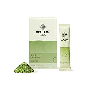 Osulloc Matcha Powder Stick (5ea, 2.4oz), Single serve stick packs, Farm Direct from Jeju Island, Perfect for Matcha Latteのサムネイル