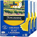 Tuscanini オーブン対応 本格イタリア産フラットラザニア 17.6オンス (3パック) プレミアムデュラム小麦使用 Tuscanini, Oven Re...