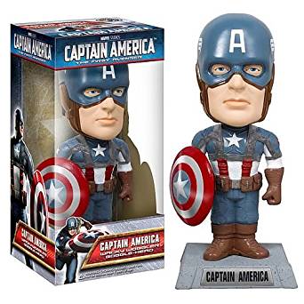 [送料無料]　キャプテンアメリカ　MARVEL STUDIOS CAPTAIN AMERICA -THE FIRST AVENGER-　映画　フィギュア　フィギア　 コレクター必見！！！ FUNKO バブルヘッド　首振り人形　マーベル　アドベンチャーズ　アメコミ　コミコン限定品　激レア