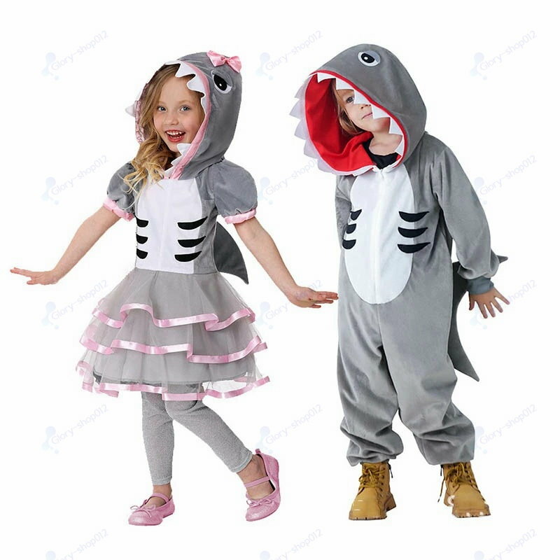 Rakuten - ハロウィン キッズ 子供 衣装 フカ コスプレ 子供用 仮装 コスプレ衣装 海洋生物 着ぐるみ サメ服 フカ服 コスチューム 余興 動物 宴会なりきり 学園祭 演劇 演出 イベント パーティー 舞台服 文化祭 学園祭 新年会 演出服