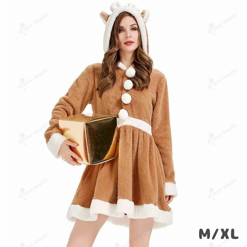 Rakuten - クリスマス コスプレ サンタ コスプレ クリスマス コスチューム サンタ コスプレ サンタコス レディース 長袖 コス パーティ サンタコスプレ サンタコスチューム クリスマスコスプレ M/XL おしゃれ 可愛い