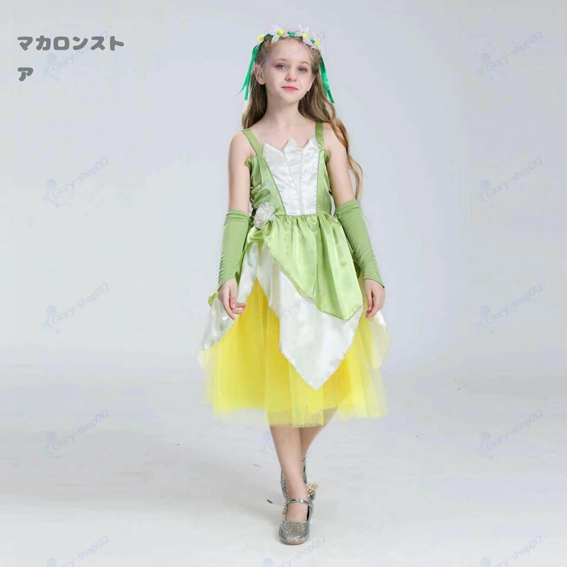 ハロウィン 飾り 子供 コスプレ ワンピース キッズコスチューム ガールズ ディズニードレス風 オズ ...