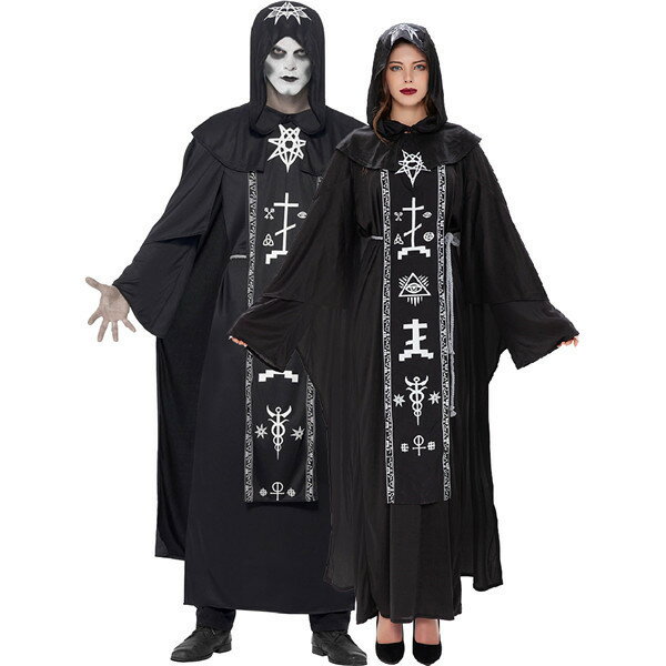 ハロウィン 吸血鬼 魔女 悪魔 ローブ Halloween ヴァンパイア コスプレ レディース メンズ コスチューム 大人 仮装 ハロウィーン 衣装仮装 パーテ...