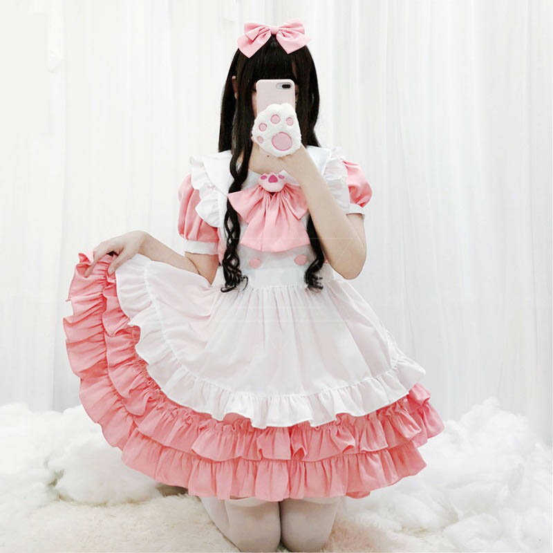 メイド服 セクシー ワンピース 制服 大人 コスチューム 可愛い レディース 大人用 エロい 定番 コスプレ 衣装 仮装 イベント かわいい ハロウィン衣装 S M L XL