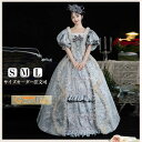 宮廷ドレス お姫様ドレス 西洋ドレス レディース タキシード ロングドレス ビクトリア.貴族ドレス 18世紀 ジャガード織 グレー 中世ヨーロッパ お姫様 プリ...