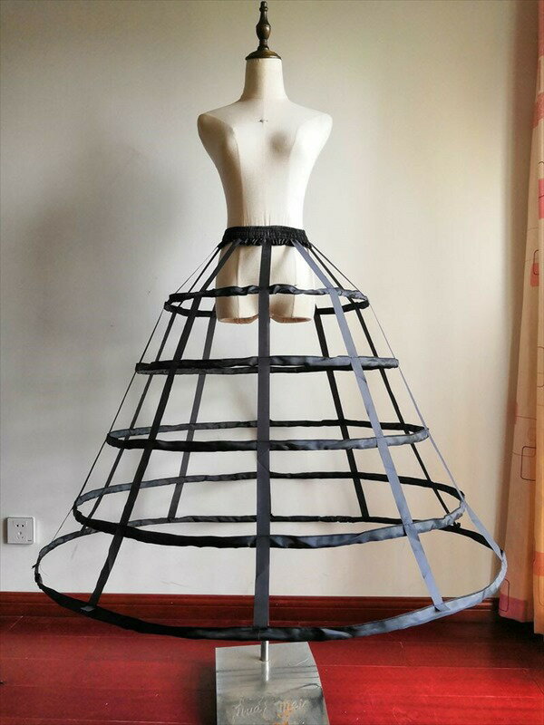 パニエ ロリータ Lolita 鳥かごパニエ 黒 白 cosplay 5段 パニエ レース 5本ワイヤーパニエ Aライン ふんわり 大人 ドレス コスチューム 演奏会 文化祭 イベント 舞台 d9077c0c0d4グローリーパーク