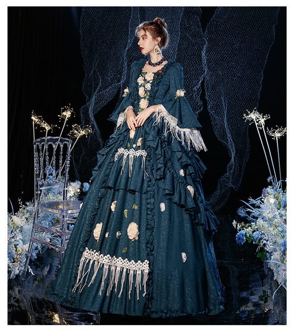 宮廷風 ビリジャン 舞台ステージ衣装 ビリジャン 貴族ドレス プリンセス クリスマス 18世紀中世 文化祭 パーティーコスチューム ヨーロッパ 文化祭 仮面舞踏会 ヴィクトリアン ロココ調 レトロ学園祭 ヴィクトリアン 18世紀中世 プリンセス 宮廷風 ロココ調 ビリジャン