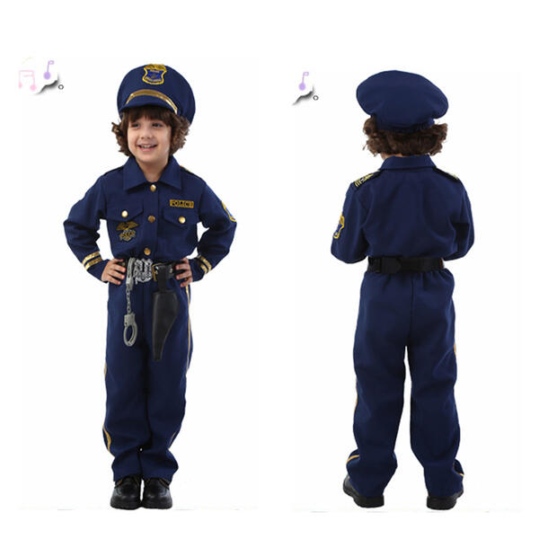 【期間限定！マスクプレゼント中】警察官 子供 ハロウィン仮装衣装 子供衣装 COSPLAY コスプレコスチューム フルセット幼稚園 演出服 男の子 キッズ ポリス 制服 ハロウィン 仮装 テーマパーティー 6点セット