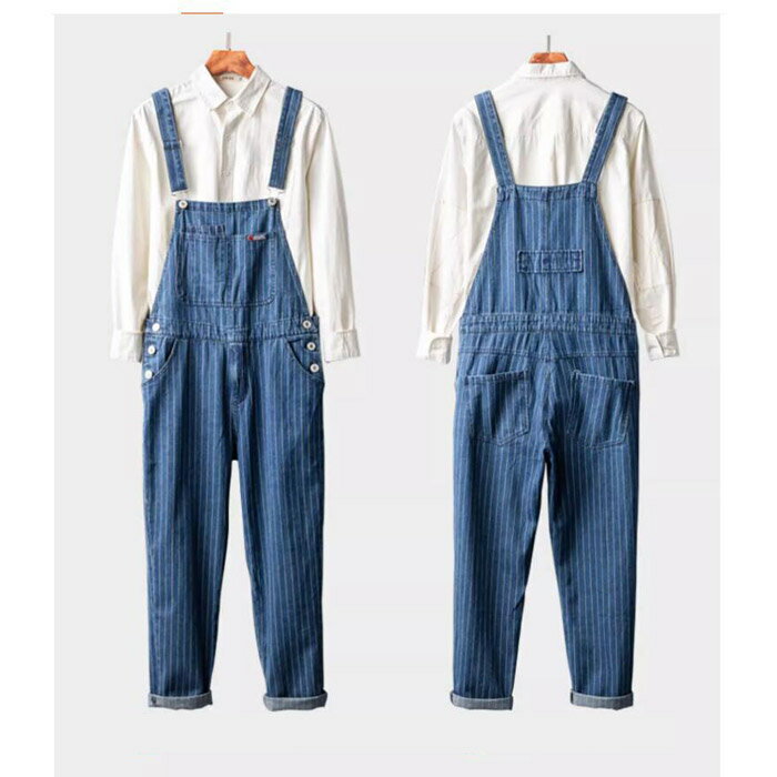 デニム オーバーオール メンズ レディース ペアルック サロペット オールインワン つなぎ M L 2L 3L 4L ヒップホップ メンズ 作業服 大きいサイズ...