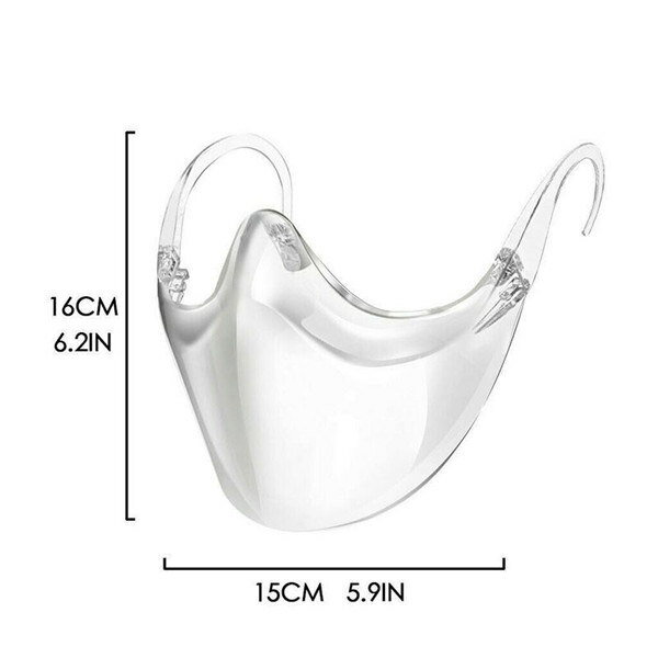 透明マスク 高級クリアマスク フェイスシールド 高透明マスク 笑顔 口が見える オシャレ マウスシールド フェイスガード 飛沫防止 透明 曇らない 軽量 軽い 医療 接客業グローリーパーク