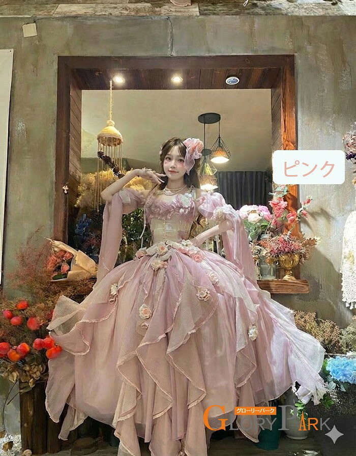 楽天市場】ロリータ ドレス（カラーピンク）（レディースファッション