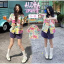 ★200円OFFクーポン配布中★アロハシャツ レディース 開襟シャツ 柄シャツ 派手 可愛い トロピカル 夏 シャツ ハワイアンシャツ 半袖 大きいサイズ S~4L ゆったり 体型カバー 海 ビーチ 旅行 おしゃれ 韓国風