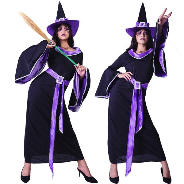 ハロウィン衣装 仮装 魔女 帽子 ワンピース ヴァンパイア Halloween コスプレ レディース 2点セット コスチューム 大人 仮装 ハロウィーン 学園祭...