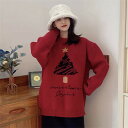 セーター レディース クリスマス ニット クリスマスセーター ニットセーター Xmas Christmas クルーネック サンタ服 長袖 トップス ゆったり 秋...
