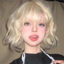 フルウィッグ ショート レディース ハロウィン ふんわり前髪 前髪あり 原宿風 かつら ぱっつん前髪 コスプレ 可愛い コスチューム 仮装 大人用 イベント 学園祭 文化祭 変装
