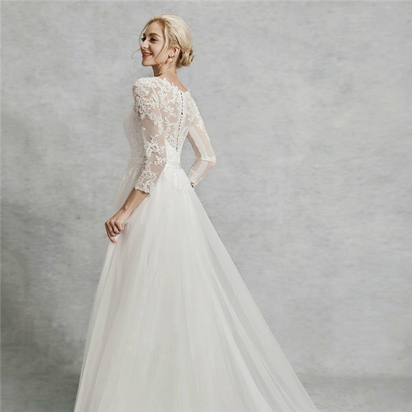 ウェディングドレス ロング 花嫁 結婚式 Vネット 大きいサイズ フォーマルドレス 披露宴 女子会 発表会 演奏会 お呼ばれ 白 XL/2XL/3XL/4XL/5XL/6XL/7XL da175d4d4d4