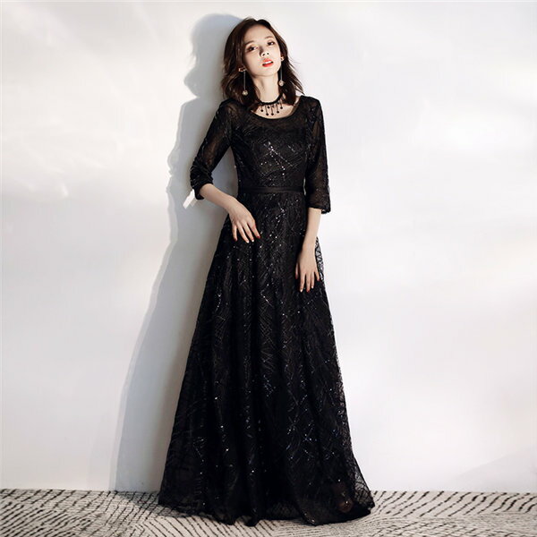 樂天商城 - ロングドレス パーティードレス 花嫁 結婚式 司会者 大きいサイズ フォーマルドレス 披露宴 女子会 発表会 演奏会 撮影 ブラック XS/S/M/L/XL/2XL/3XL/3XL da180d4d4d4グローリーパーク