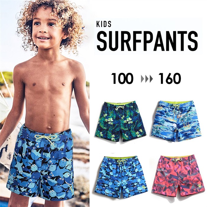 サーフパンツ キッズ 水着 女の子 男の子 無地 ハーフパンツ 単品 子供用 小学生 100cm 110cm 120cm 130cm 140cm 150cm 160cm かわいい 総柄 花柄 ボタニカル 水遊び スイミングスクール 短パン リゾート 速乾 グリーン ネイビー ブルー ピンク