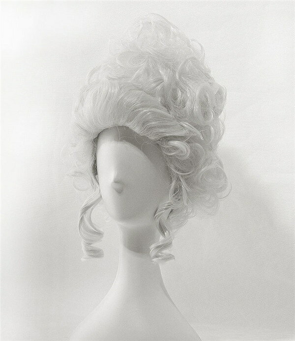 中世の貴族風 かつら ロン毛 白髪 フルウィッグ コスプレウィッグ 耐熱ウィッグ コスチューム ハロウィン 仮装 大人用 つけ毛 レディース ウィッグ 仮装 d...