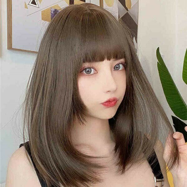 ウィッグ フルウィッグ ミディアムウィッグ セミロング 内巻き ストレート ボブウィッグ ボブヘアー かつら 原宿 スウィート 自然 茶髪 コスプレ 可愛い 耐熱ウィッグ 日常 ミディアム コスチューム 仮装 おしゃれ イベント 文化祭 学園祭 ハロウィン