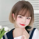 フルウィッグ かつら ふんわり前髪 ぱっつん前髪 ロリータ lolita ショート ボブウィッグ 前髪あり 自然 可愛い キュート 耐熱ウィッグ 小顔効果抜群 ...