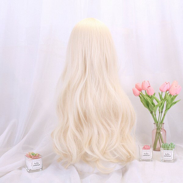 ウィッグ フルウィッグ 長髪 ゴールド ロング...の紹介画像2